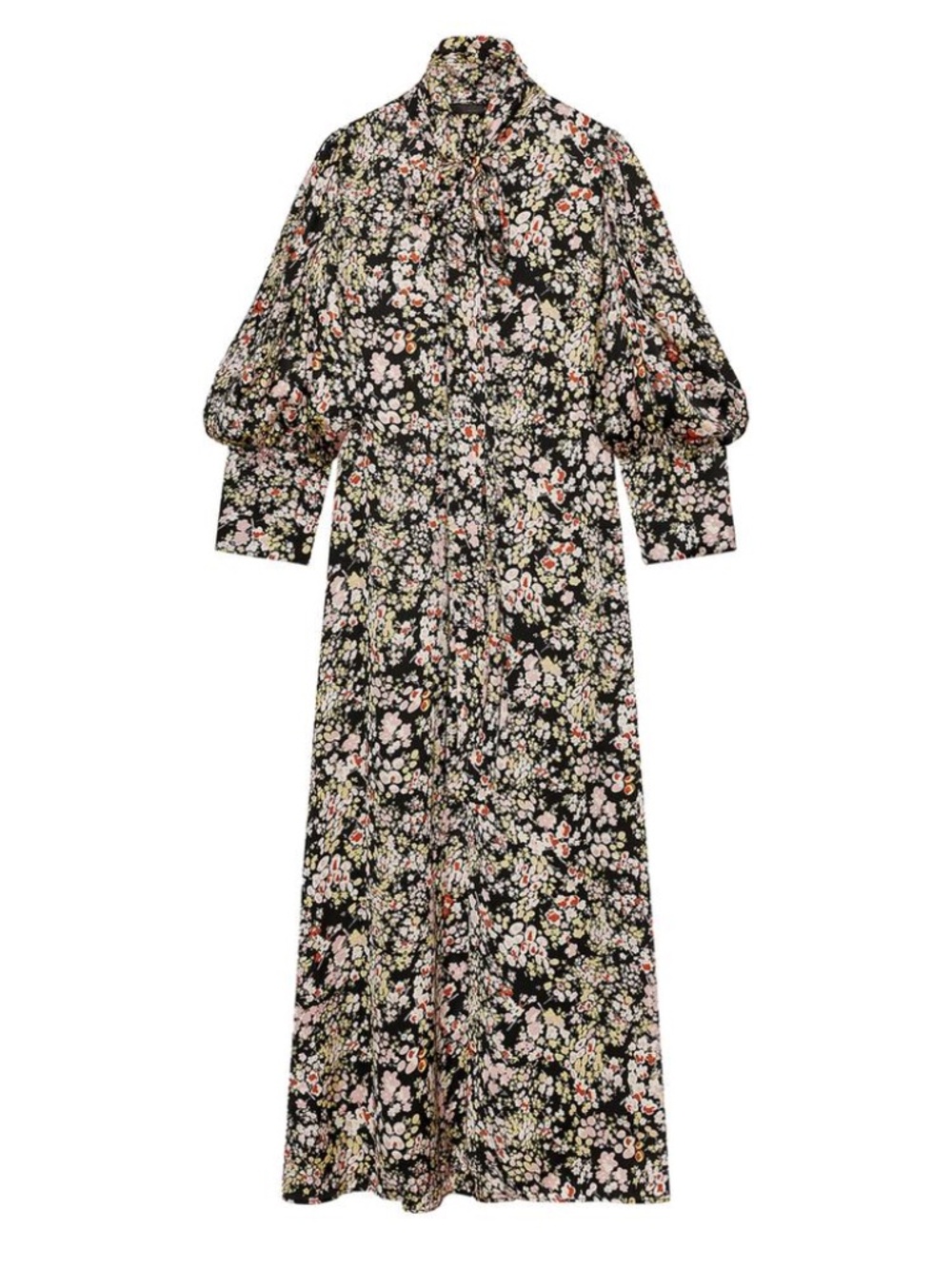 ZARA ZW COLLECTION FLORAL MIDI DRESS